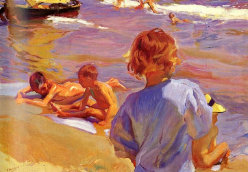 Sorolla Children on Beach